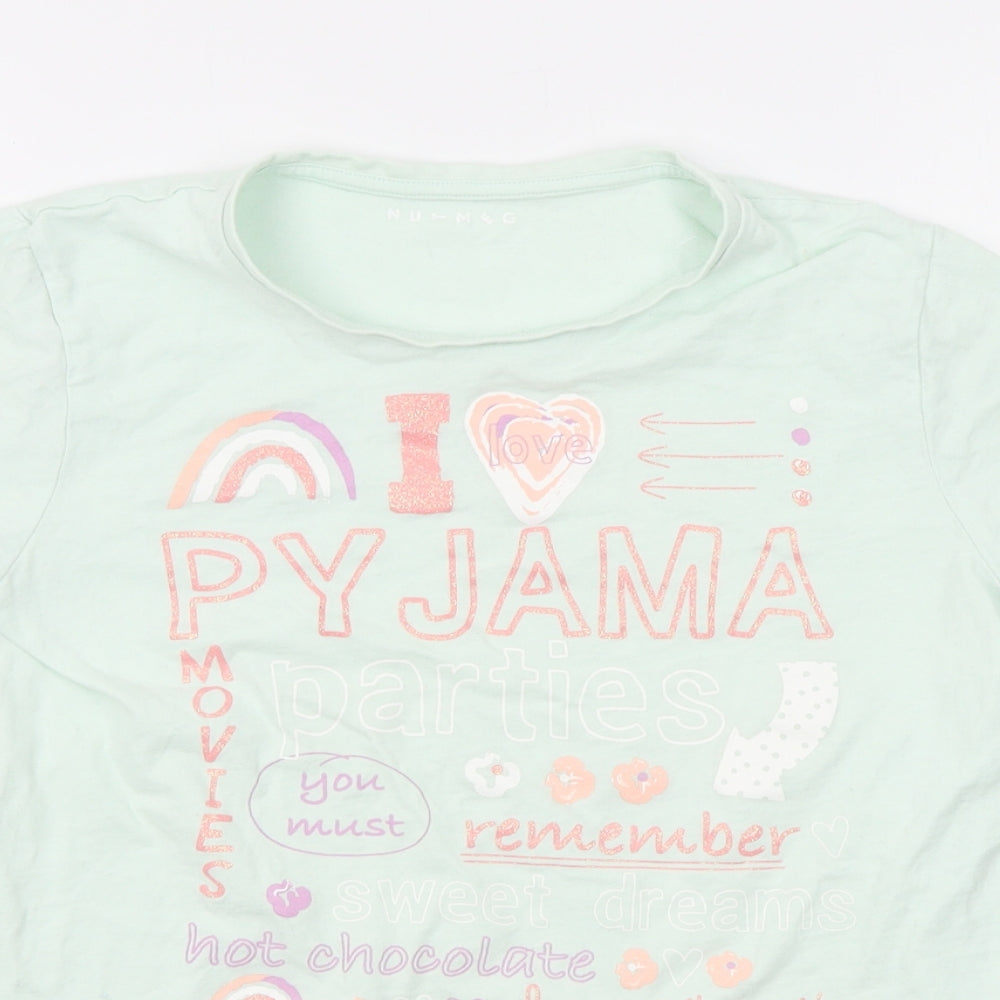 Nutmeg Girls Green   Basic T-Shirt Size 12-13 Years