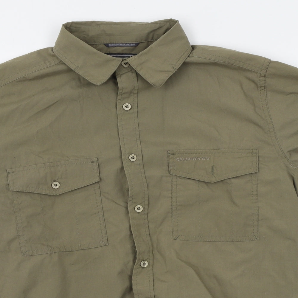 Craghoppers Mens Green    Dress Shirt Size M