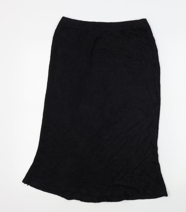 jeffery Rogers Womens Black A-Line Skirt Size M
