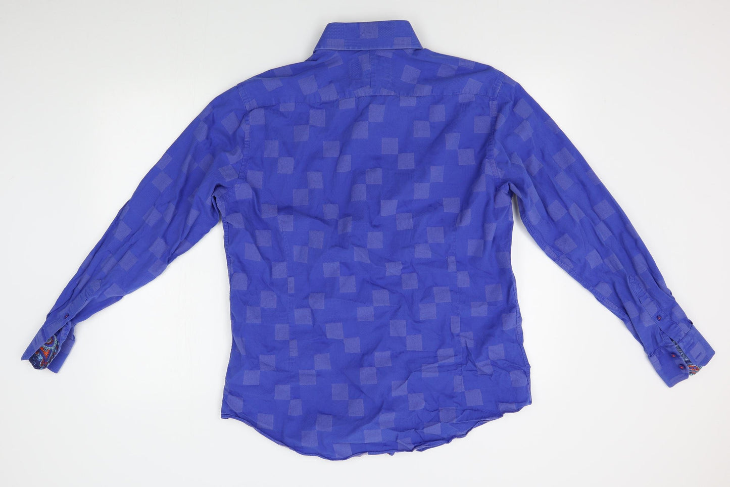 Hawes & Curtis Mens Blue    Button-Up Size L