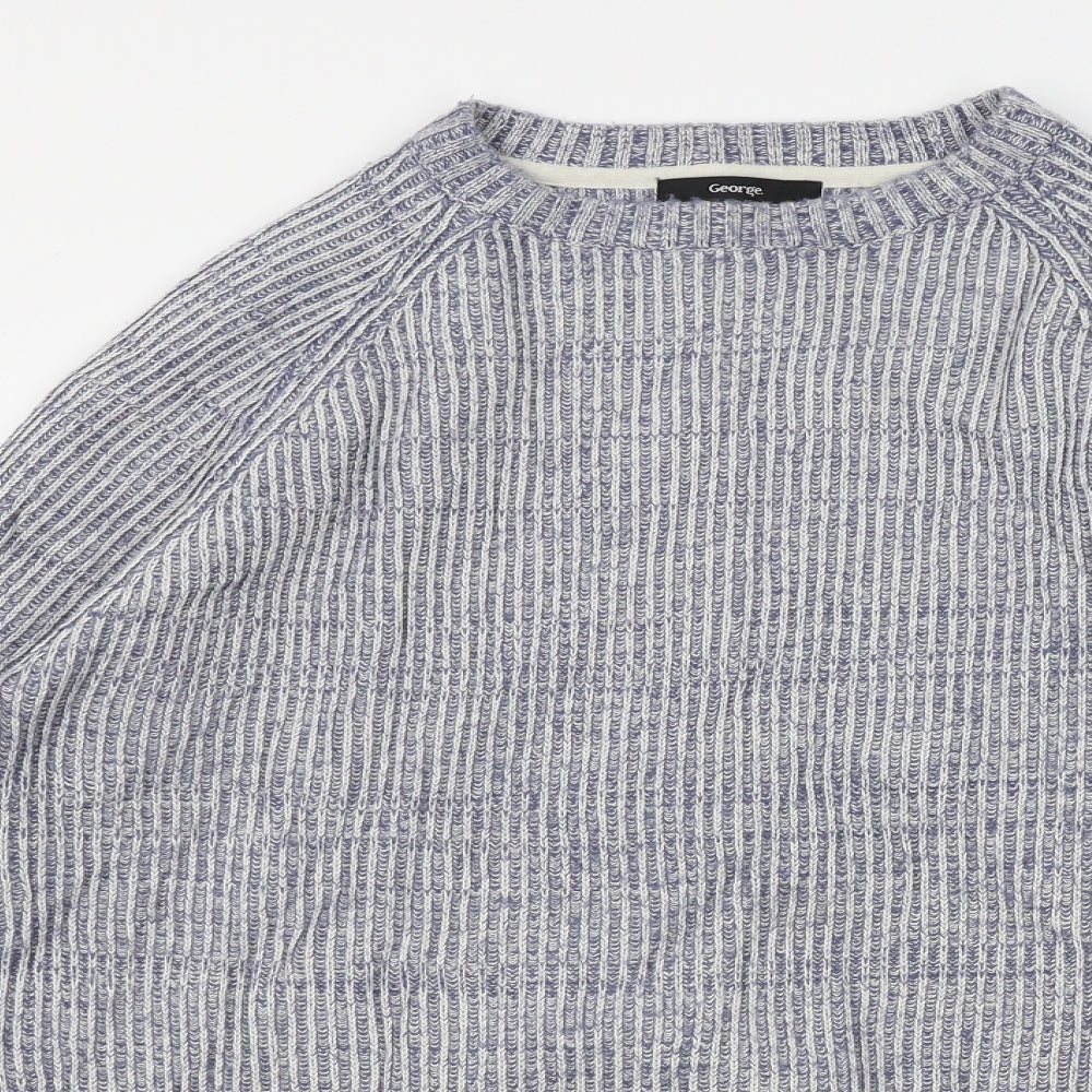 George Mens Grey   Pullover Jumper Size M