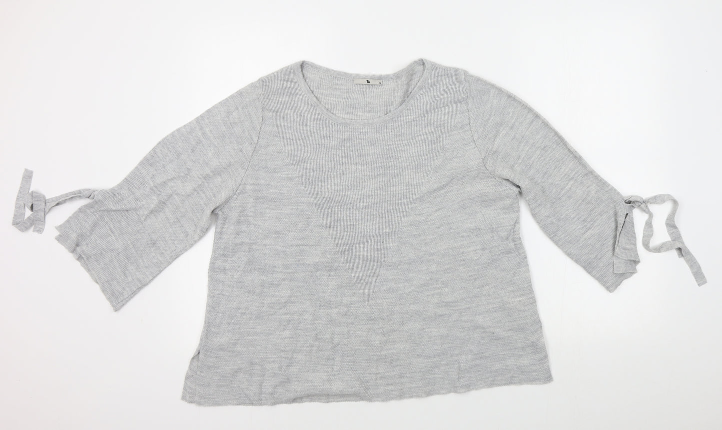 TU Womens Grey   Pullover Jumper Size 12