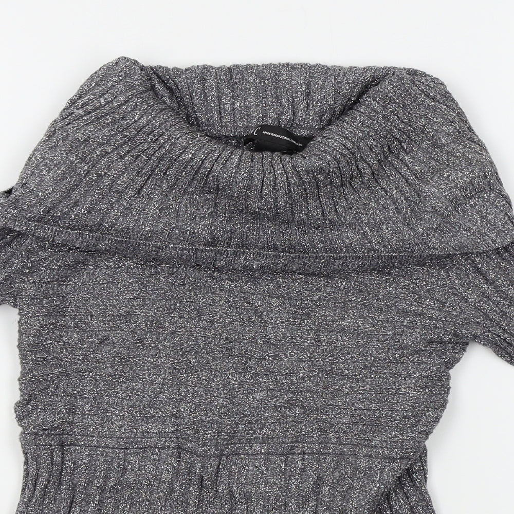 INC Womens Silver   Pullover Jumper Size S