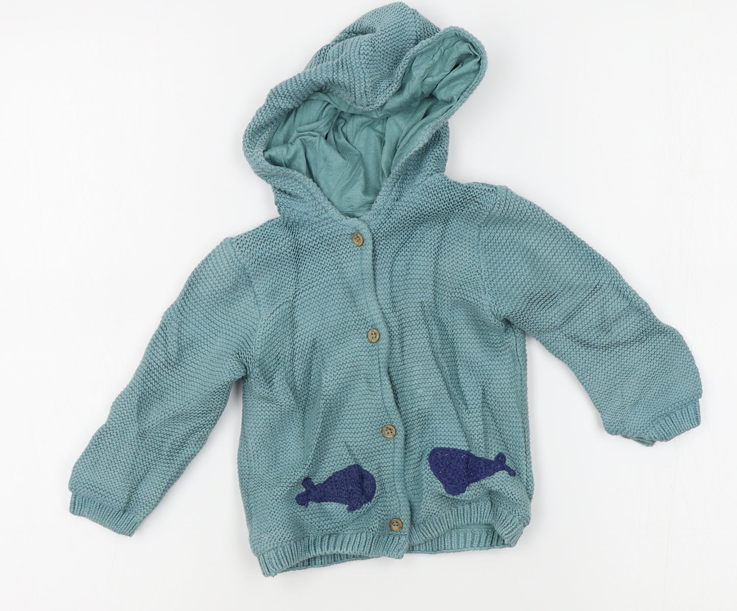 M&S Baby Blue   Cardigan Jumper Size 12-18 Months