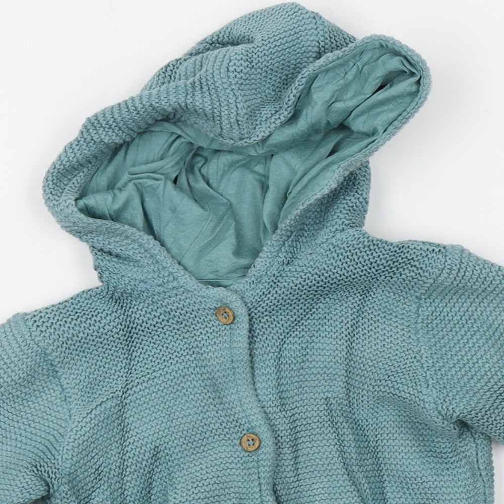 M&S Baby Blue   Cardigan Jumper Size 12-18 Months