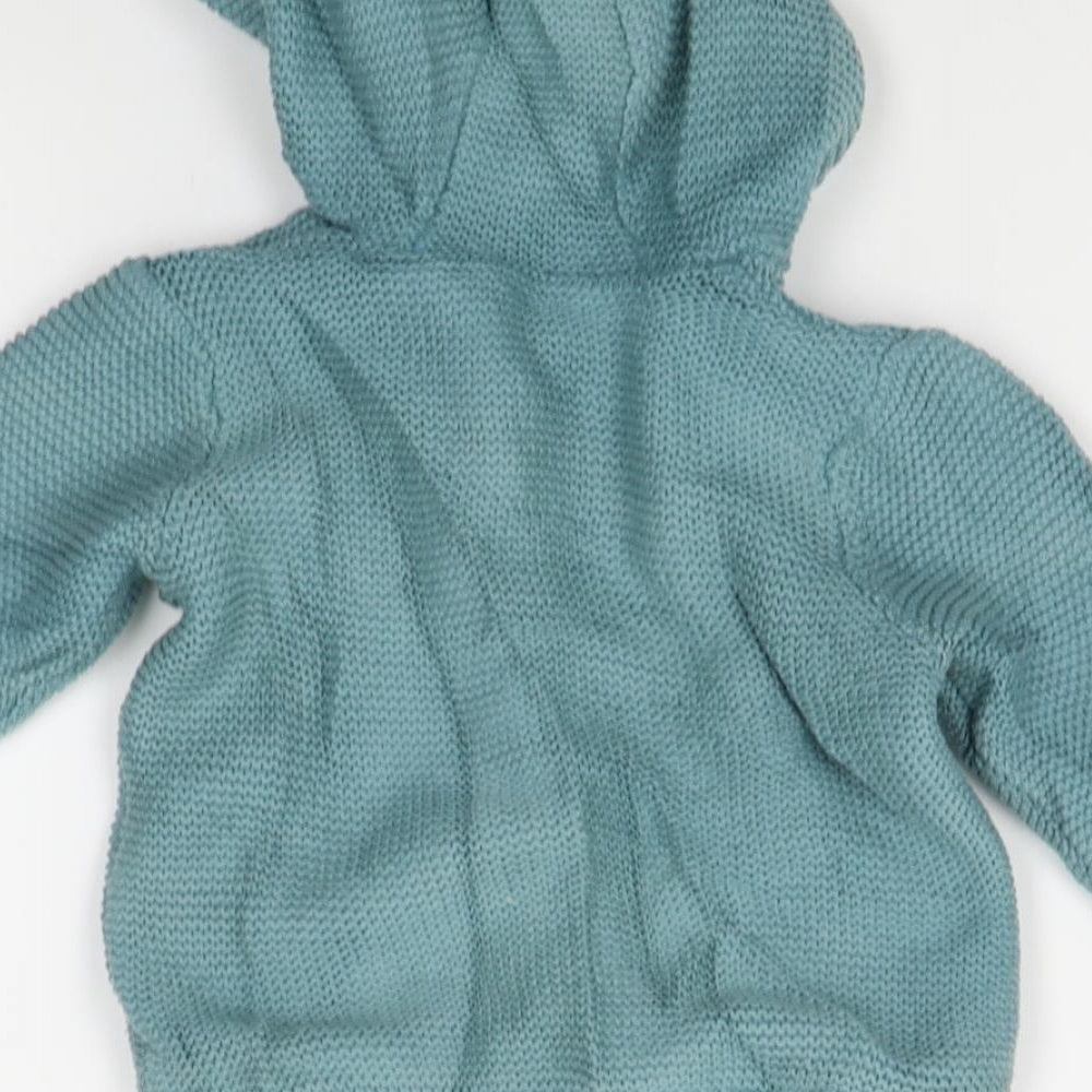 M&S Baby Blue   Cardigan Jumper Size 12-18 Months
