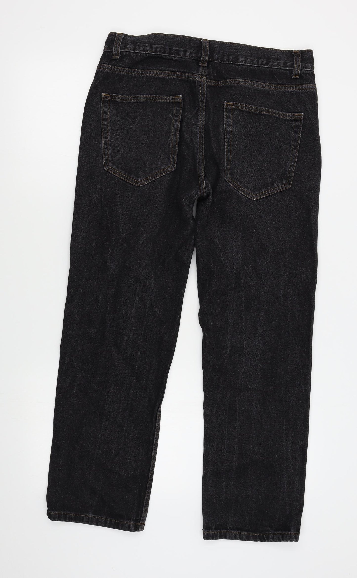 George Mens Black   Straight Jeans Size 32 L30 in