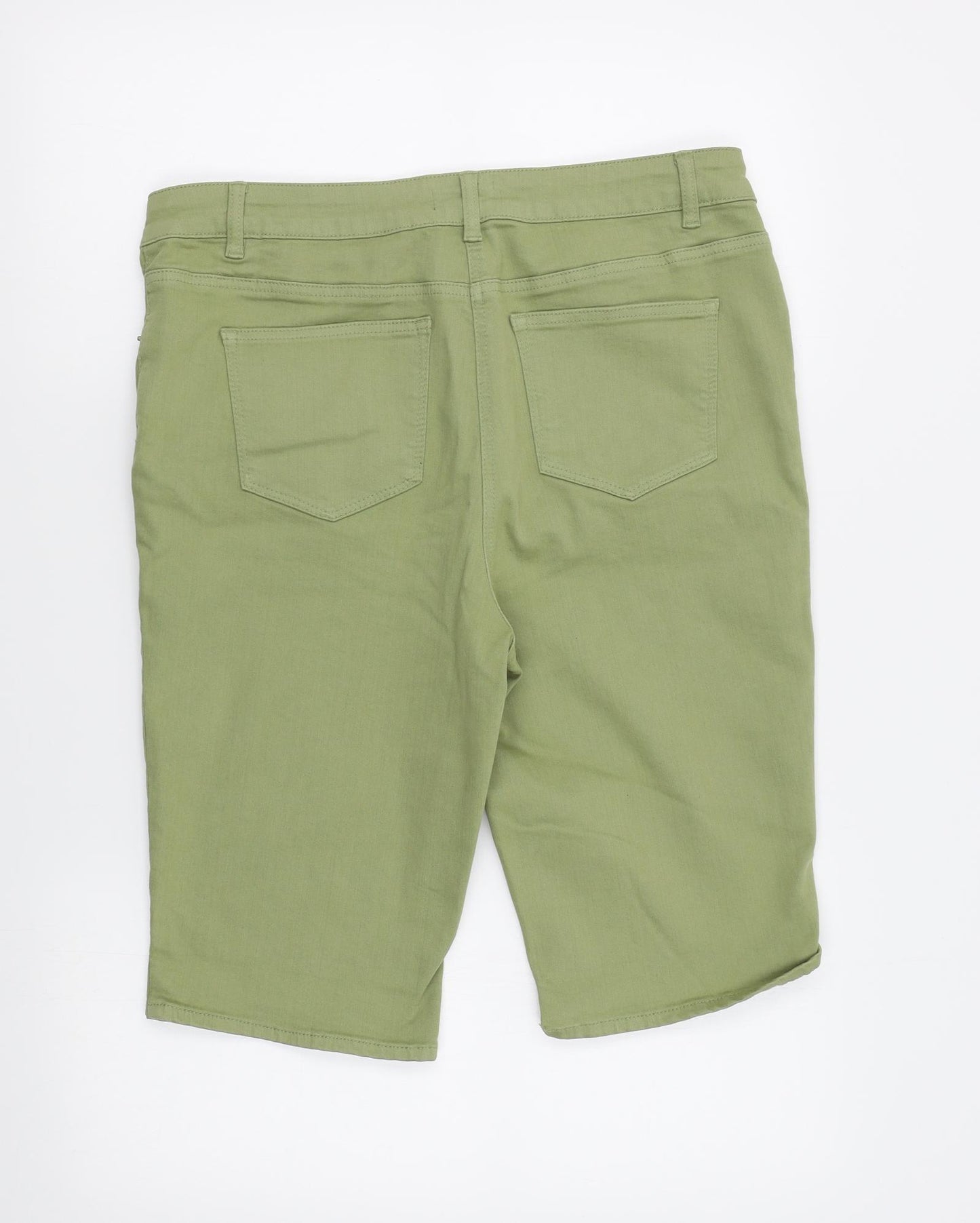 Papaya Womens Green   Bermuda Shorts Size 16