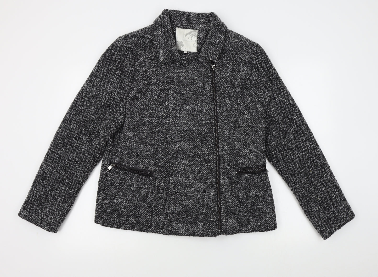 RJR Womens Grey   Pea Coat Coat Size 16