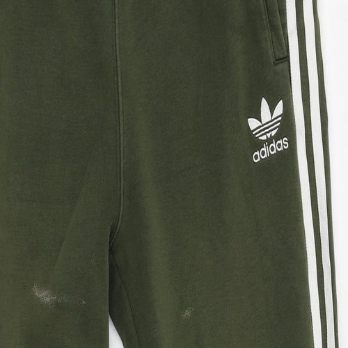 adidas Boys Green   Jogger Trousers Size 13-14 Years