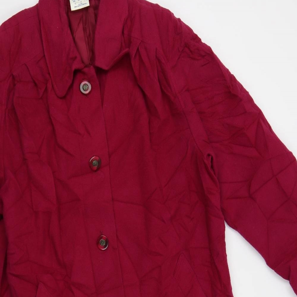 Eastex Womens Pink   Trench Coat Coat Size 16