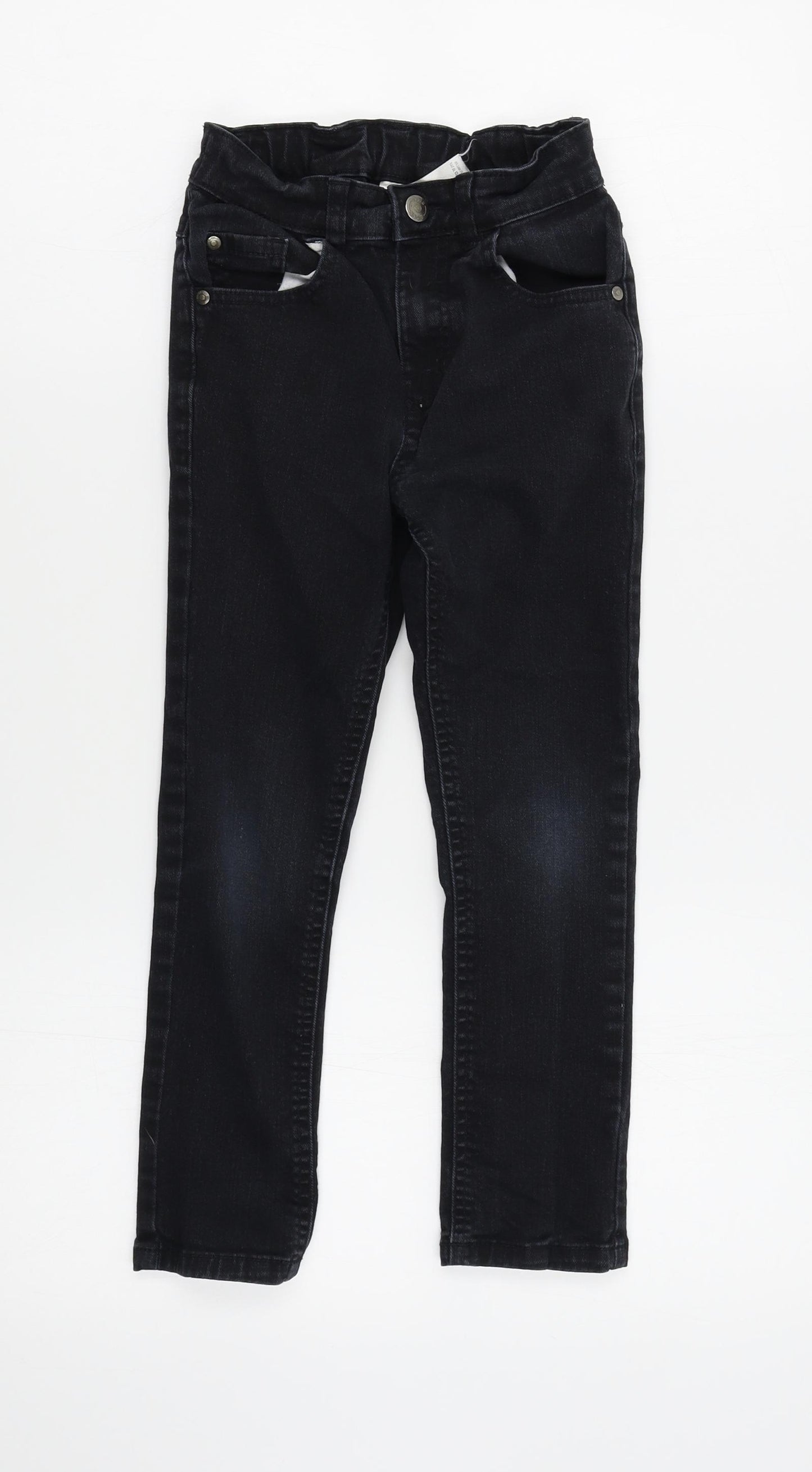 George Boys Black   Straight Jeans Size 7-8 Years