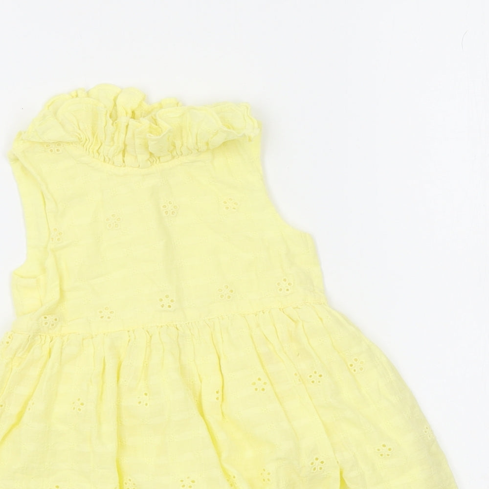 George Girls Yellow   A-Line  Size 9-12 Months