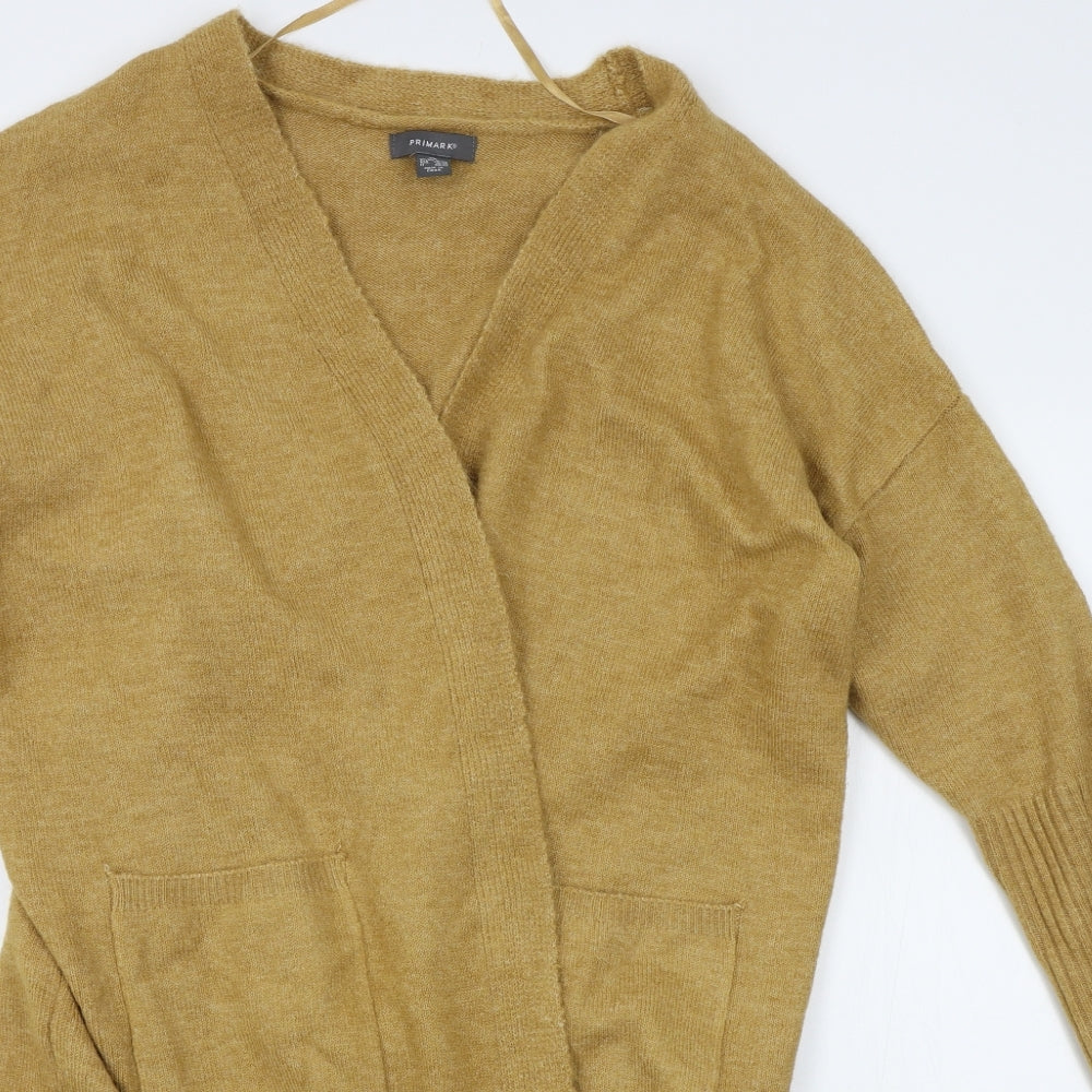 Primark Womens Yellow   Cardigan Jumper Size XL