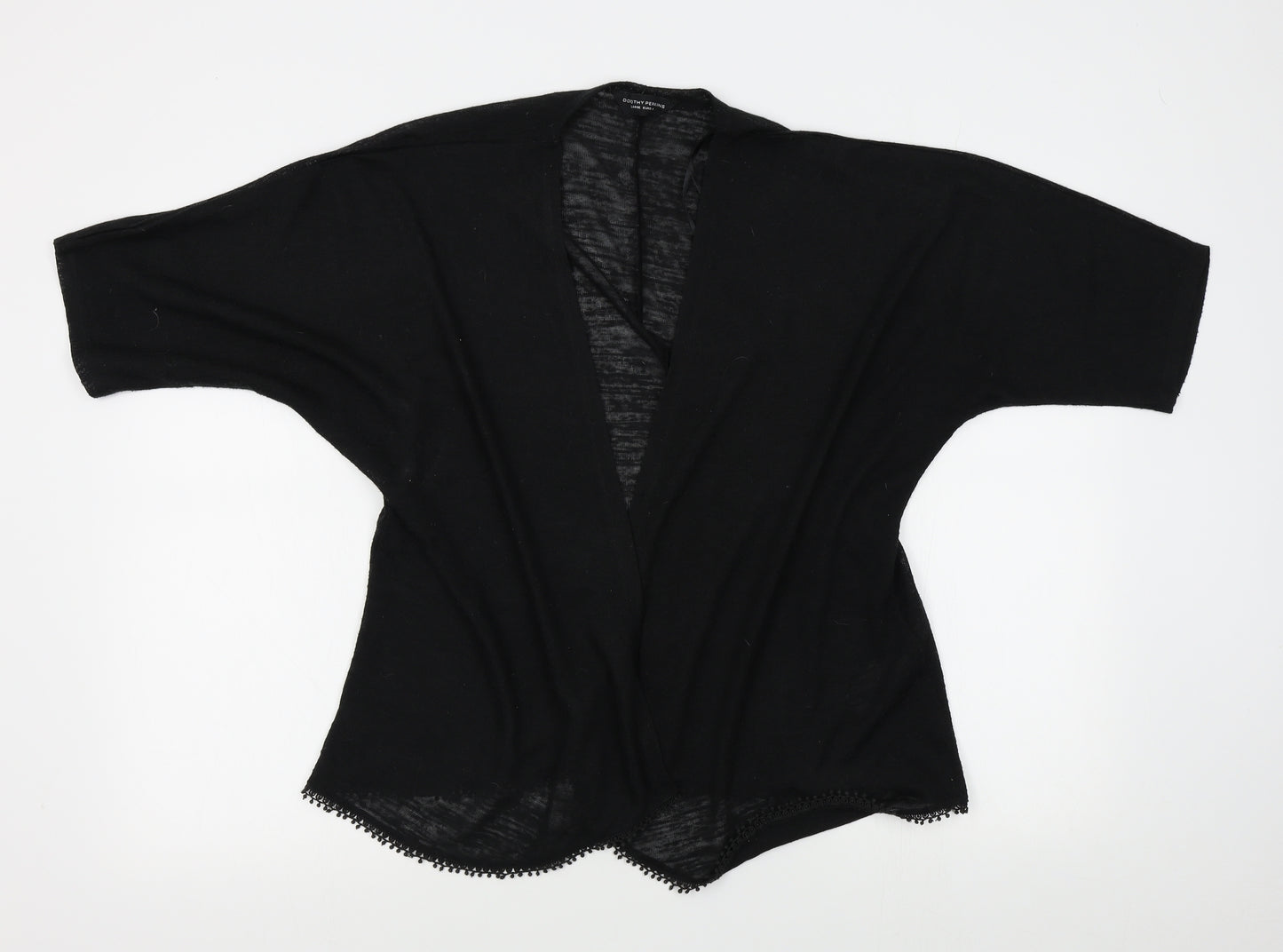 Dorothy Perkins Womens Black   Wrap Jumper Size L