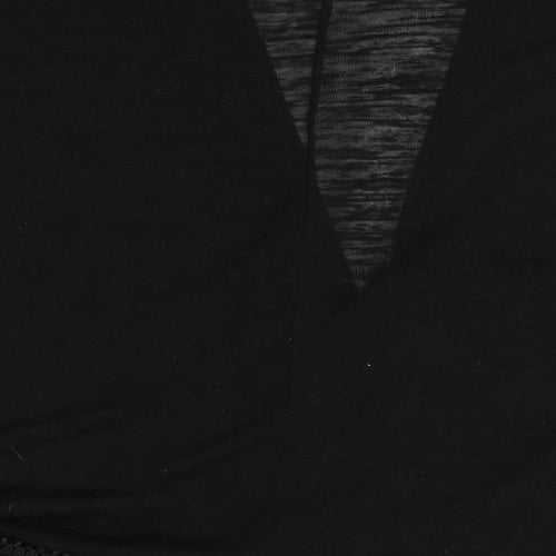 Dorothy Perkins Womens Black   Wrap Jumper Size L