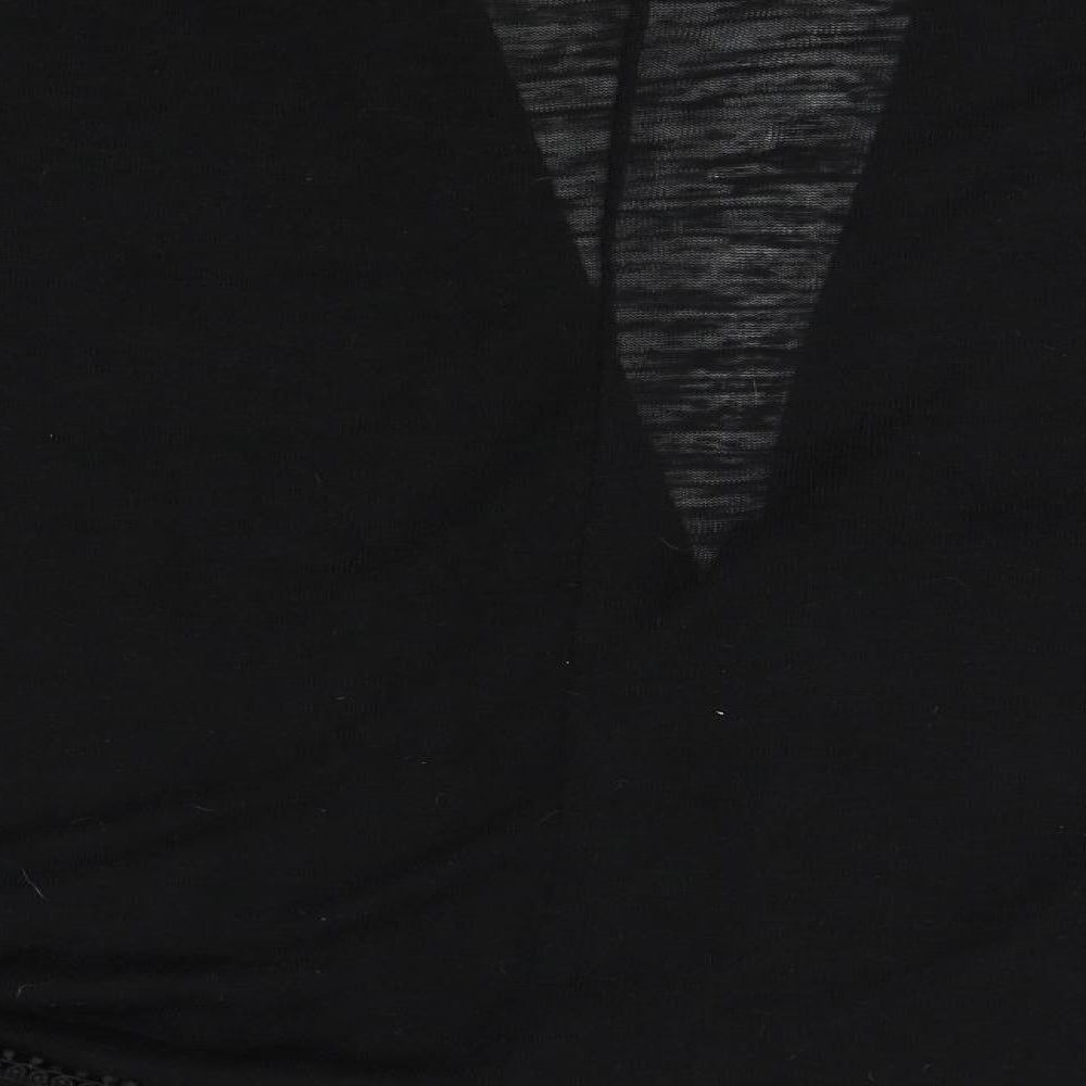 Dorothy Perkins Womens Black   Wrap Jumper Size L