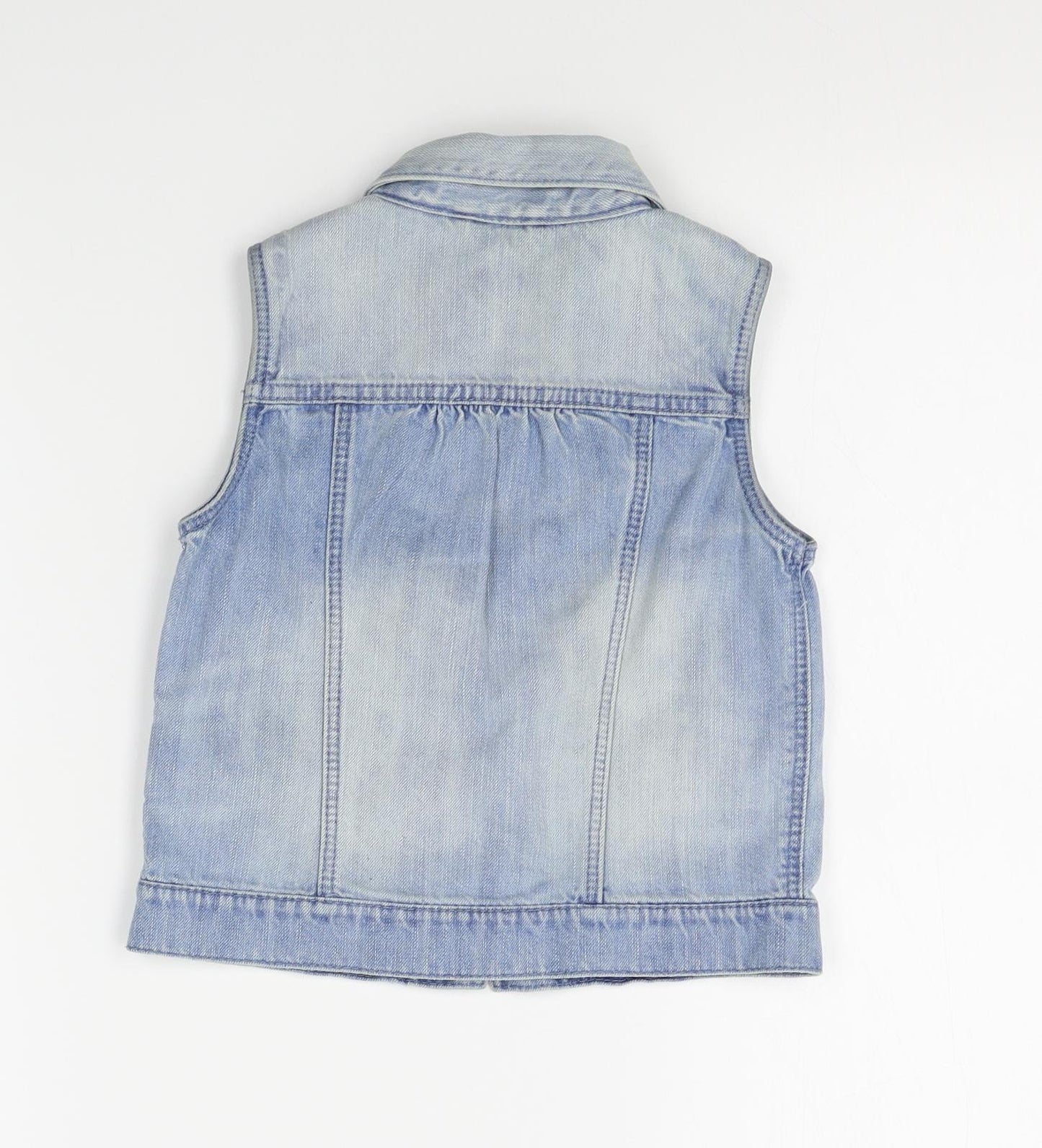 F&F Girls Blue   Gilet Jacket Size 5-6 Years