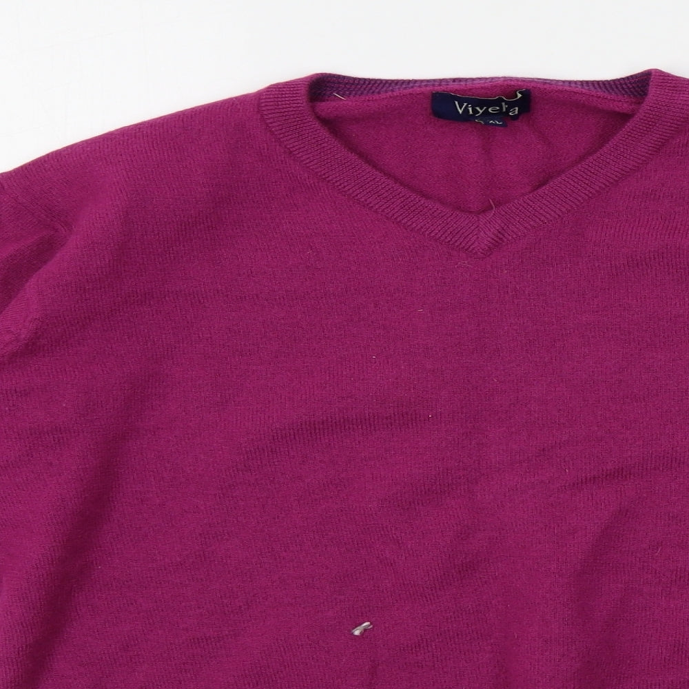 Viyella Mens Purple   Pullover Jumper Size XL