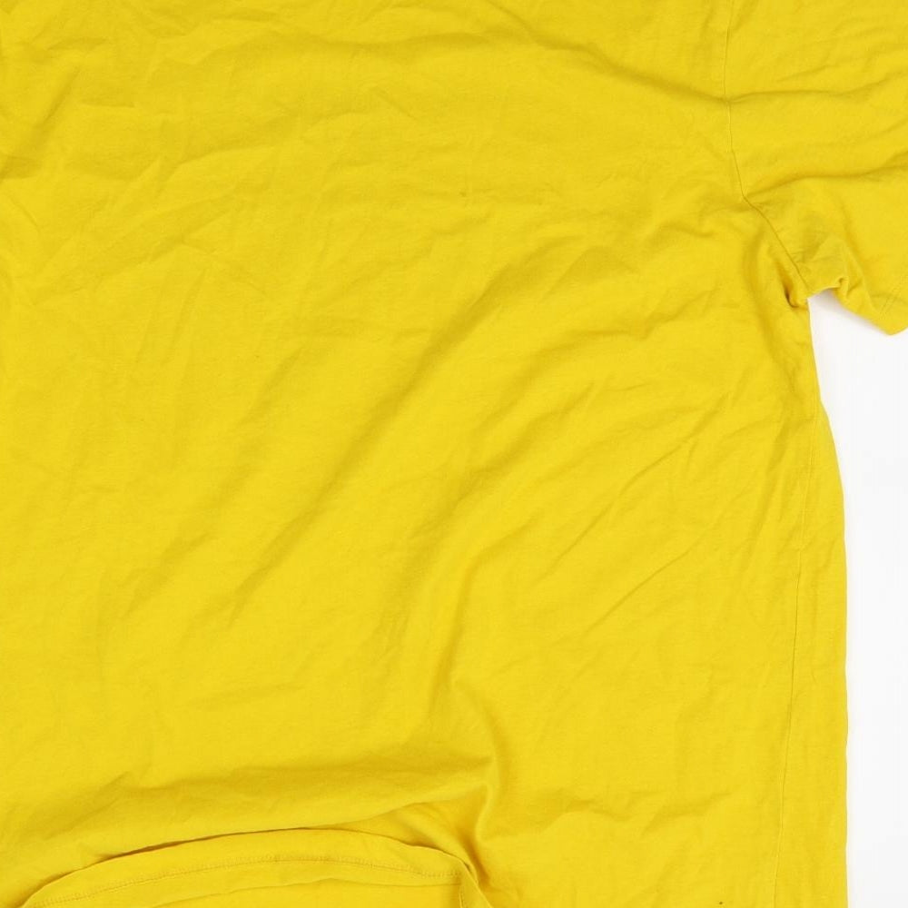 Primark Mens Yellow    T-Shirt Size XL