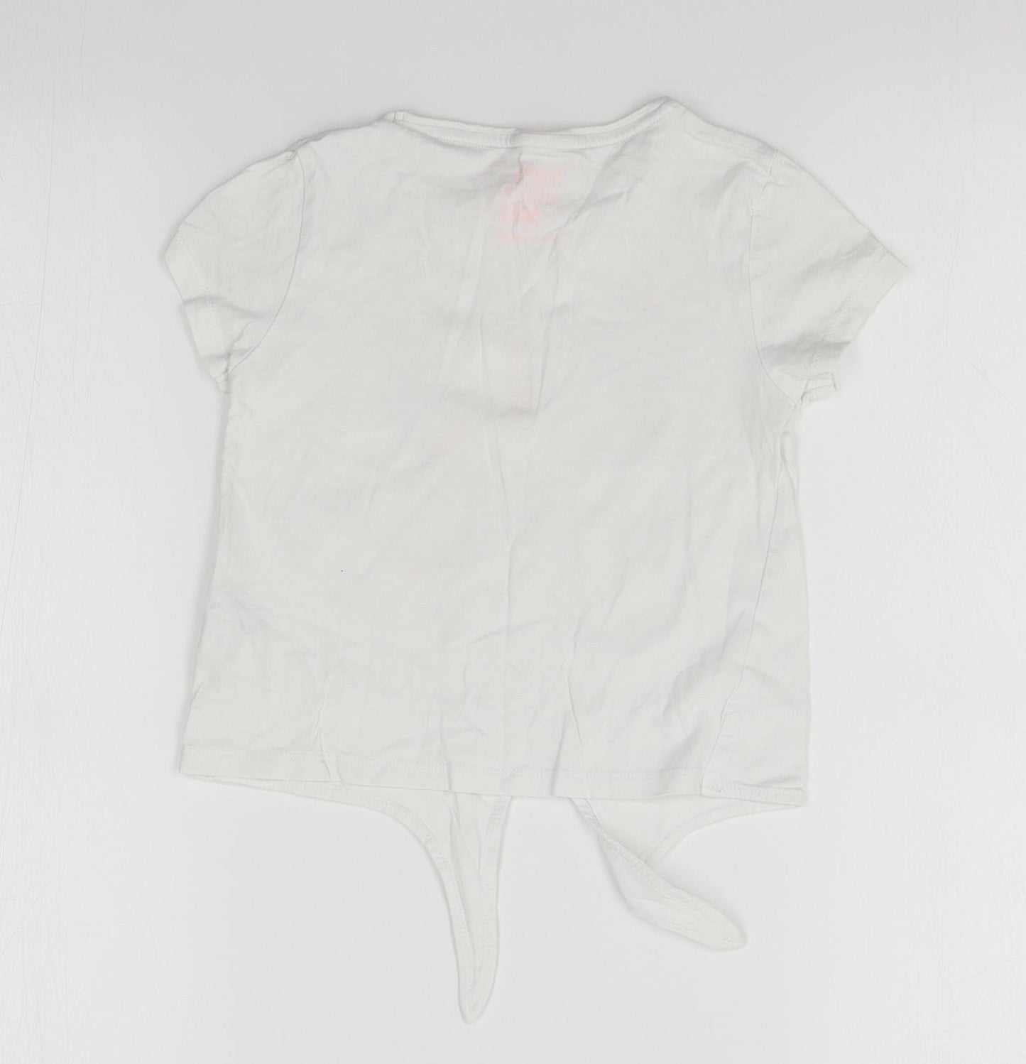 F&F Girls White   Basic T-Shirt Size 5-6 Years