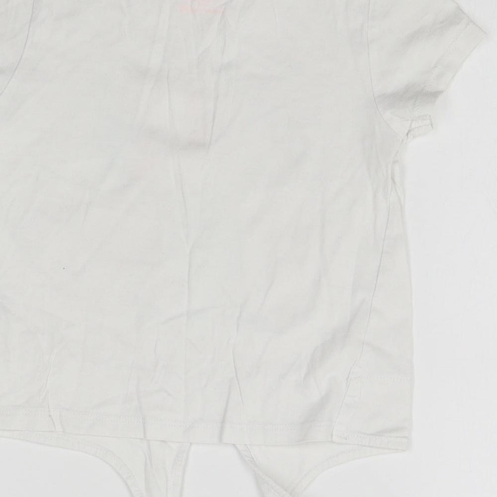 F&F Girls White   Basic T-Shirt Size 5-6 Years
