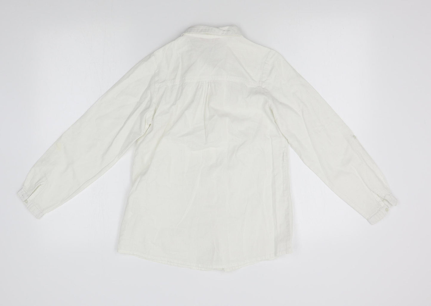 Young Dimension Girls White   Basic Button-Up Size 10-11 Years