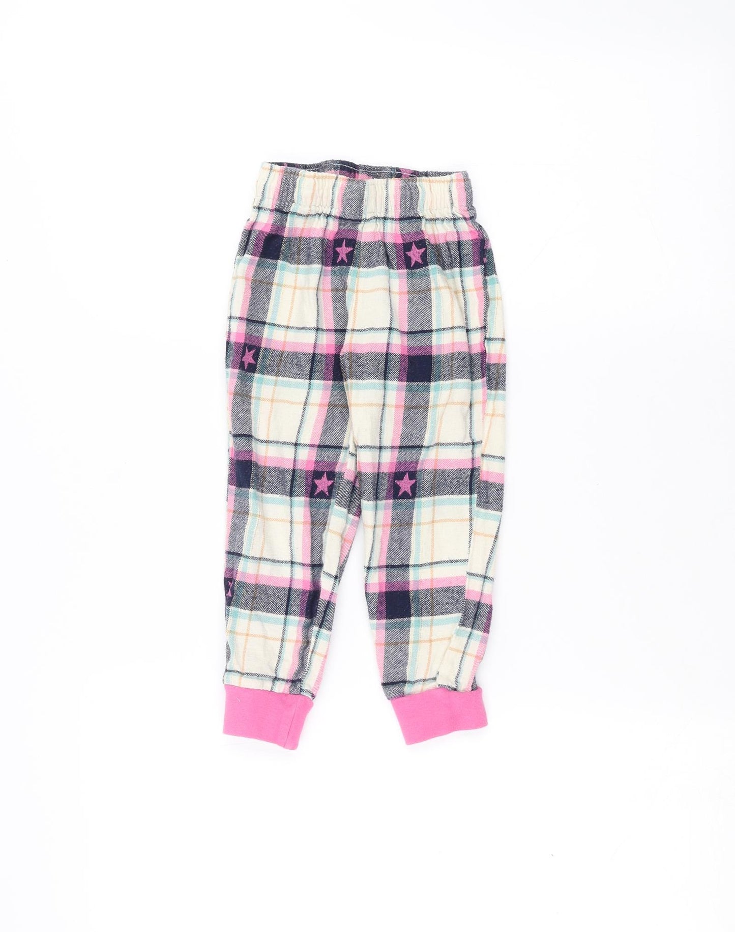 Nutmeg Girls White   Sweatpants Trousers Size 2-3 Years