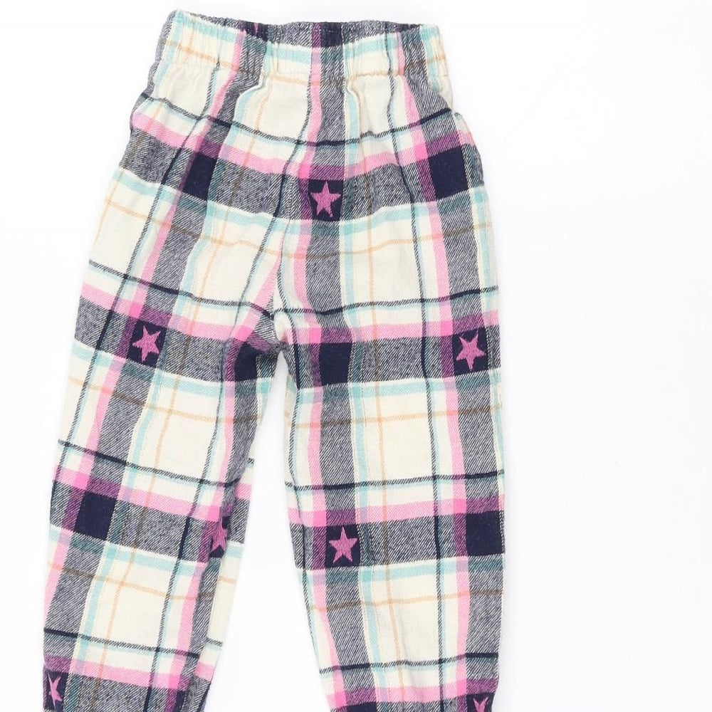 Nutmeg Girls White   Sweatpants Trousers Size 2-3 Years