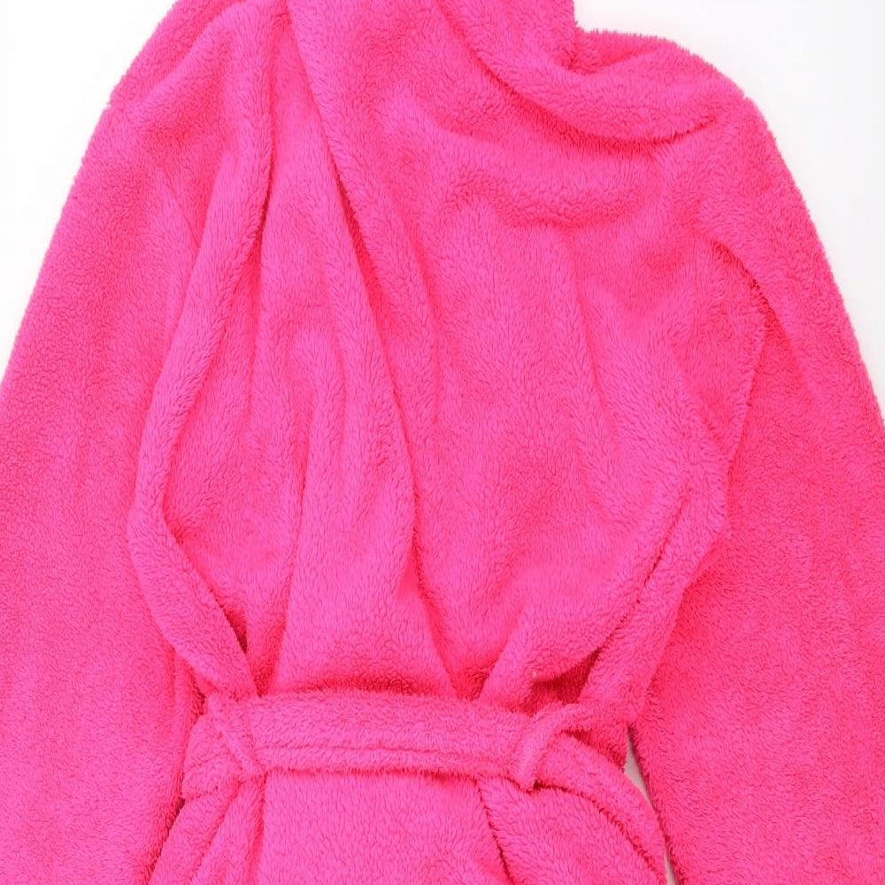 George Womens Pink Solid  Babydoll Robe Size M