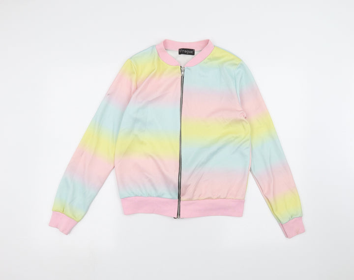 Prague Girls Pink Bomber Jacket Jacket Size M