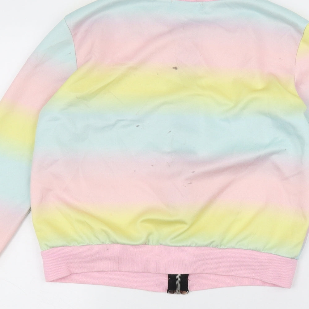 Prague Girls Pink   Bomber Jacket Jacket Size M