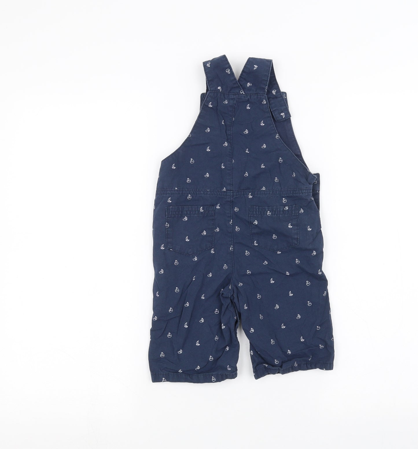Mothercare Baby Blue   Dungaree One-Piece Size 12-18 Months