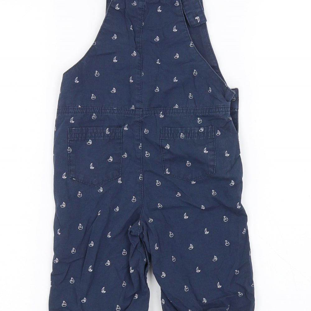 Mothercare Baby Blue   Dungaree One-Piece Size 12-18 Months