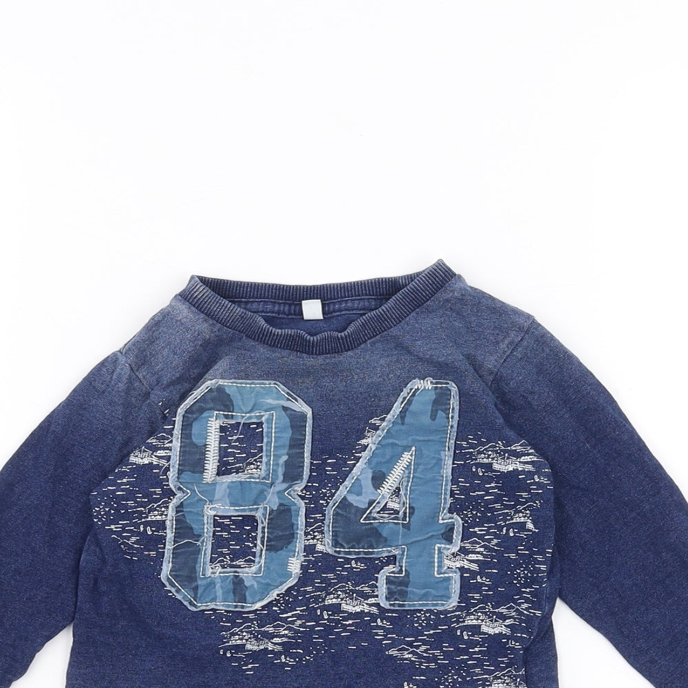 Marks and Spencer Baby Blue   Basic T-Shirt Size 12-18 Months