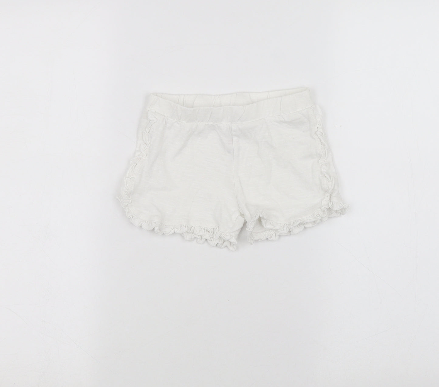 F&F Girls White   Sweat Shorts Size 2-3 Years