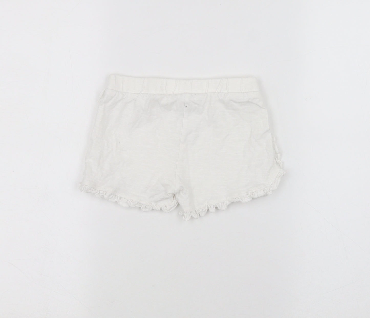 F&F Girls White   Sweat Shorts Size 2-3 Years