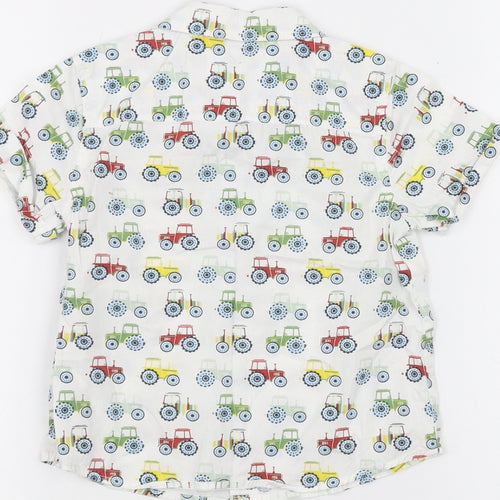 M&Co Boys White   Basic Button-Up Size 2-3 Years