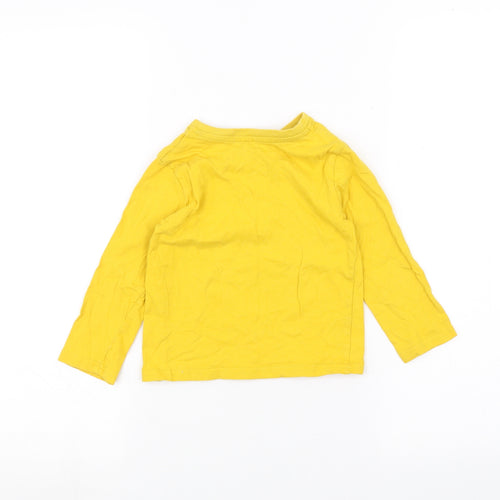 Primark Boys Yellow   Basic T-Shirt Size 2-3 Years