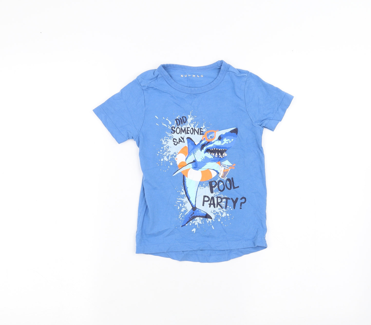 Nutmeg Boys Blue   Basic T-Shirt Size 2-3 Years