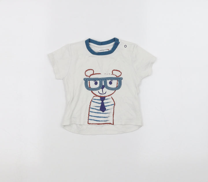 Ladybird Baby White Basic T-Shirt Size 12-18 Months