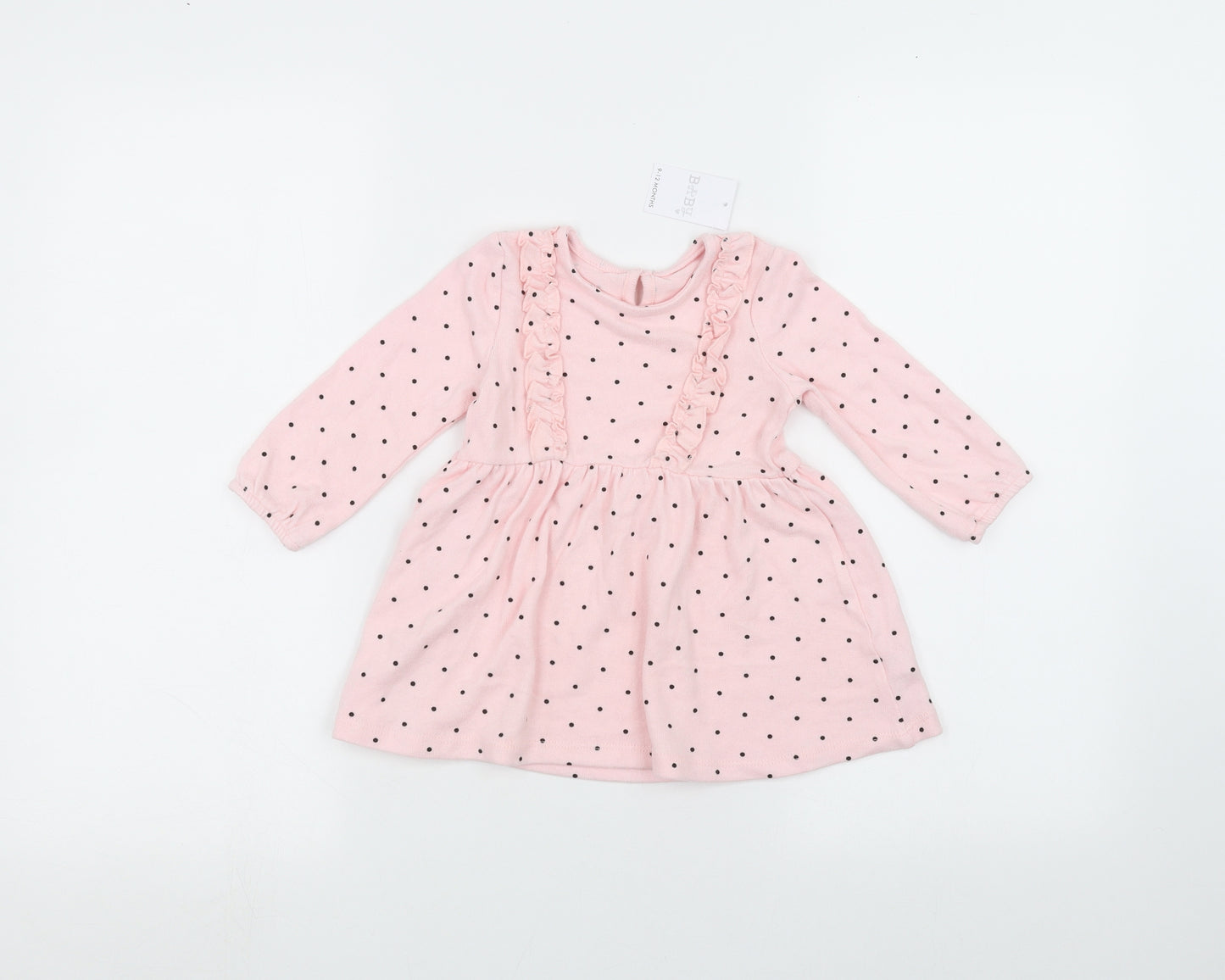 Baby Baby Pink Polka Dot  A-Line  Size 9-12 Months