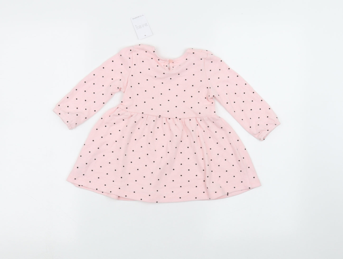 Baby Baby Pink Polka Dot  A-Line  Size 9-12 Months