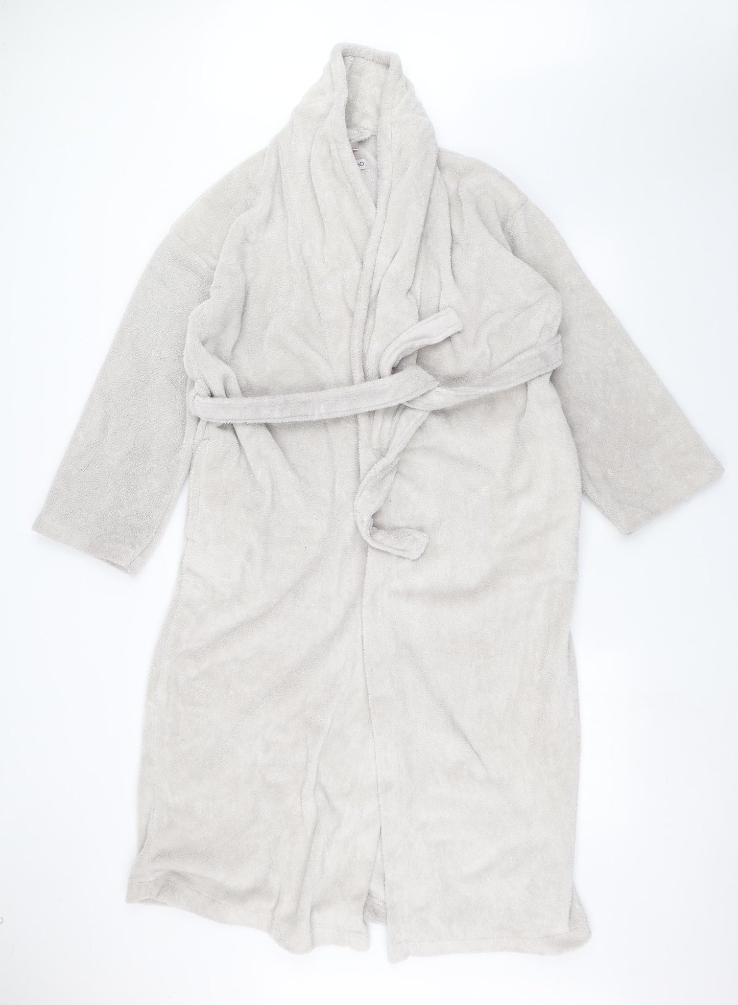 SOHO Womens Grey Solid  Babydoll Robe Size S