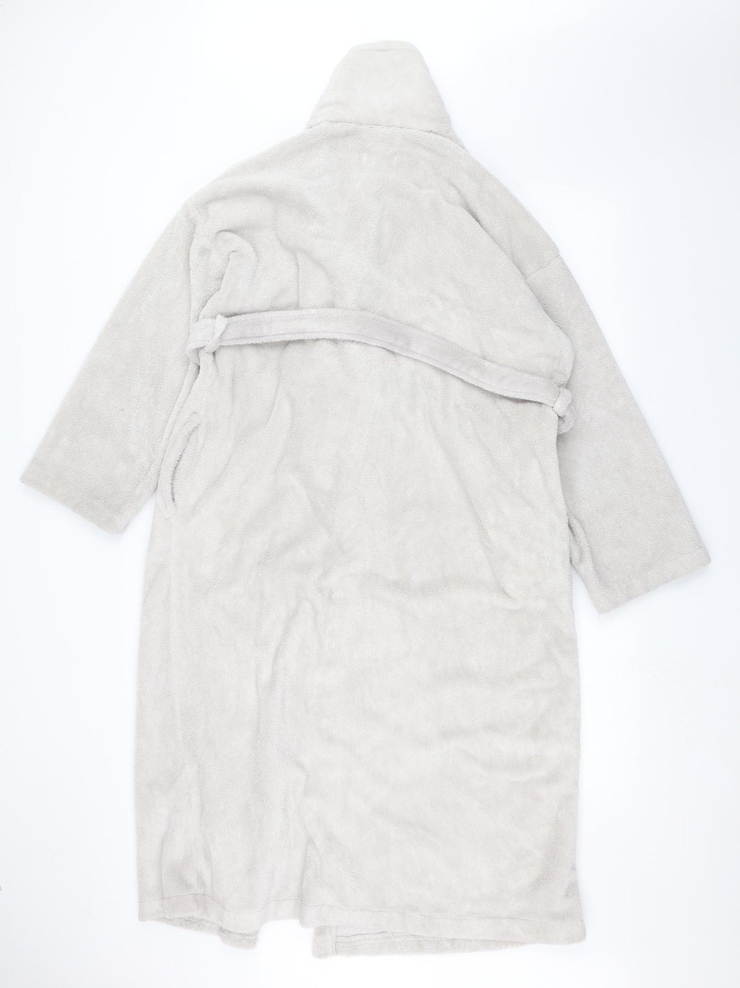 SOHO Womens Grey Solid  Babydoll Robe Size S