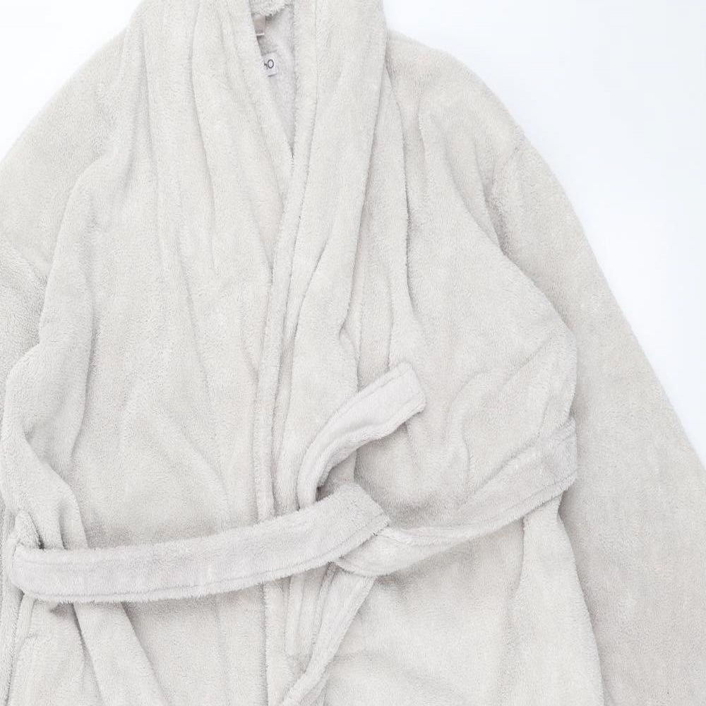 SOHO Womens Grey Solid  Babydoll Robe Size S