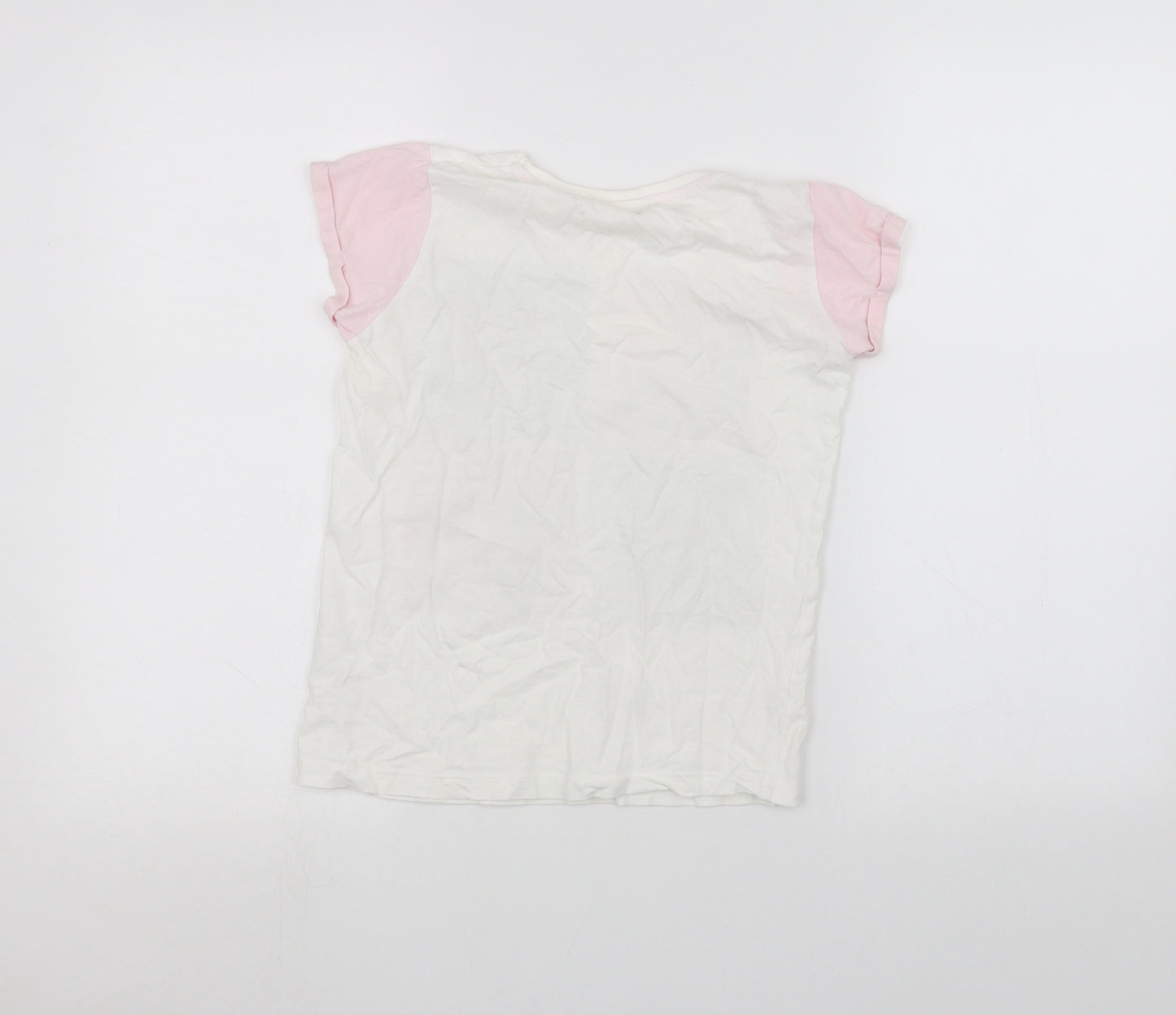 4Kids Girls White   Basic T-Shirt Size 11-12 Years