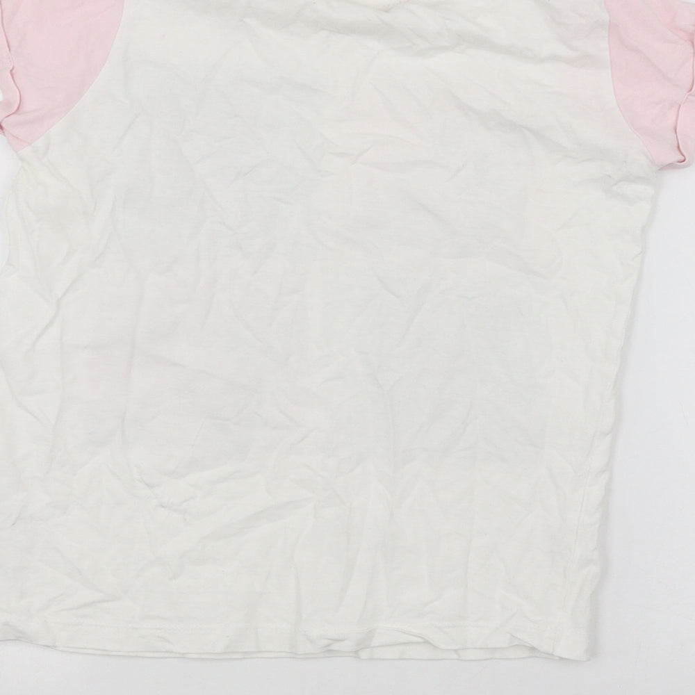 4Kids Girls White   Basic T-Shirt Size 11-12 Years
