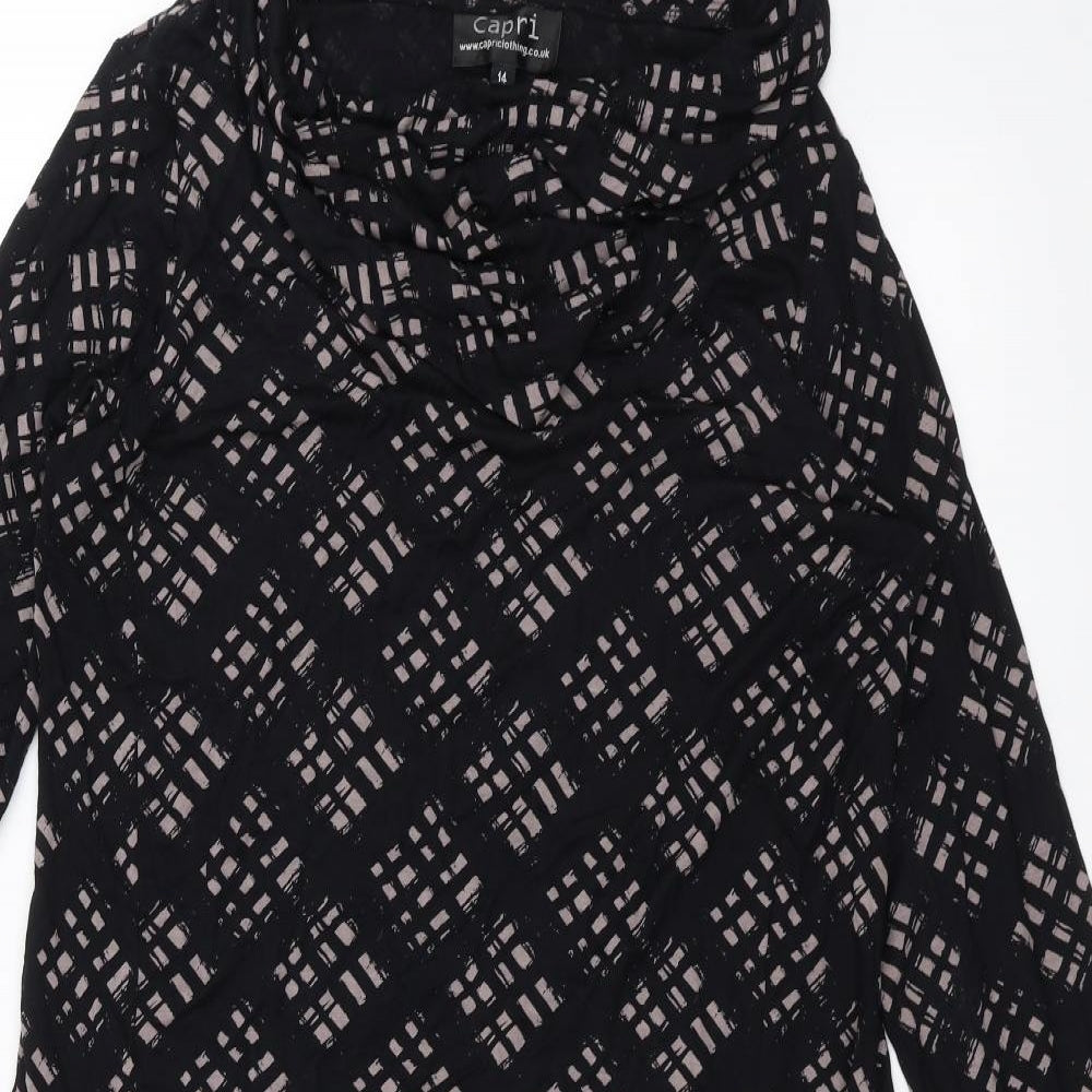 Capri Womens Black   Basic Blouse Size 14