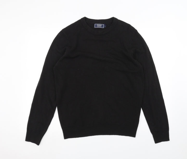 Maine New England Womens Black Pullover Jumper Size S